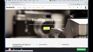 OneSocial theme - One Click Install