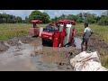 Lovol harvester stuck in the mud