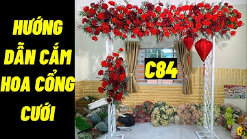 Hướng dẫn cắm hoa cổng cưới mẫu C84 đẹp và đơn giản | ABshop.com.vn 1273