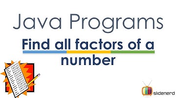 38 Java Factors of Number |