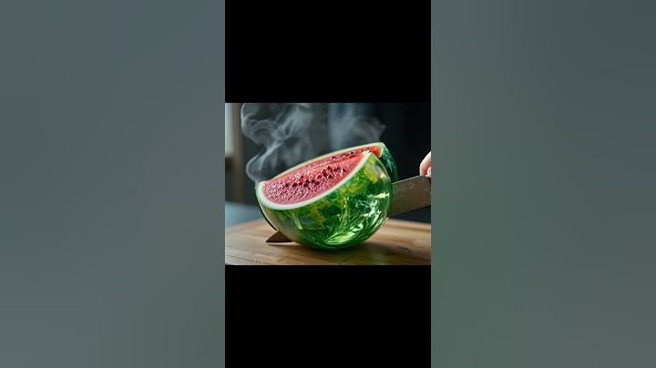 AI Glass Fruit Cutting ASMR Watermelon
