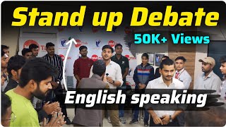 Beginners' English speaking Stand up Debate | Batch A | Govt vs Private Hospital | Spoken English