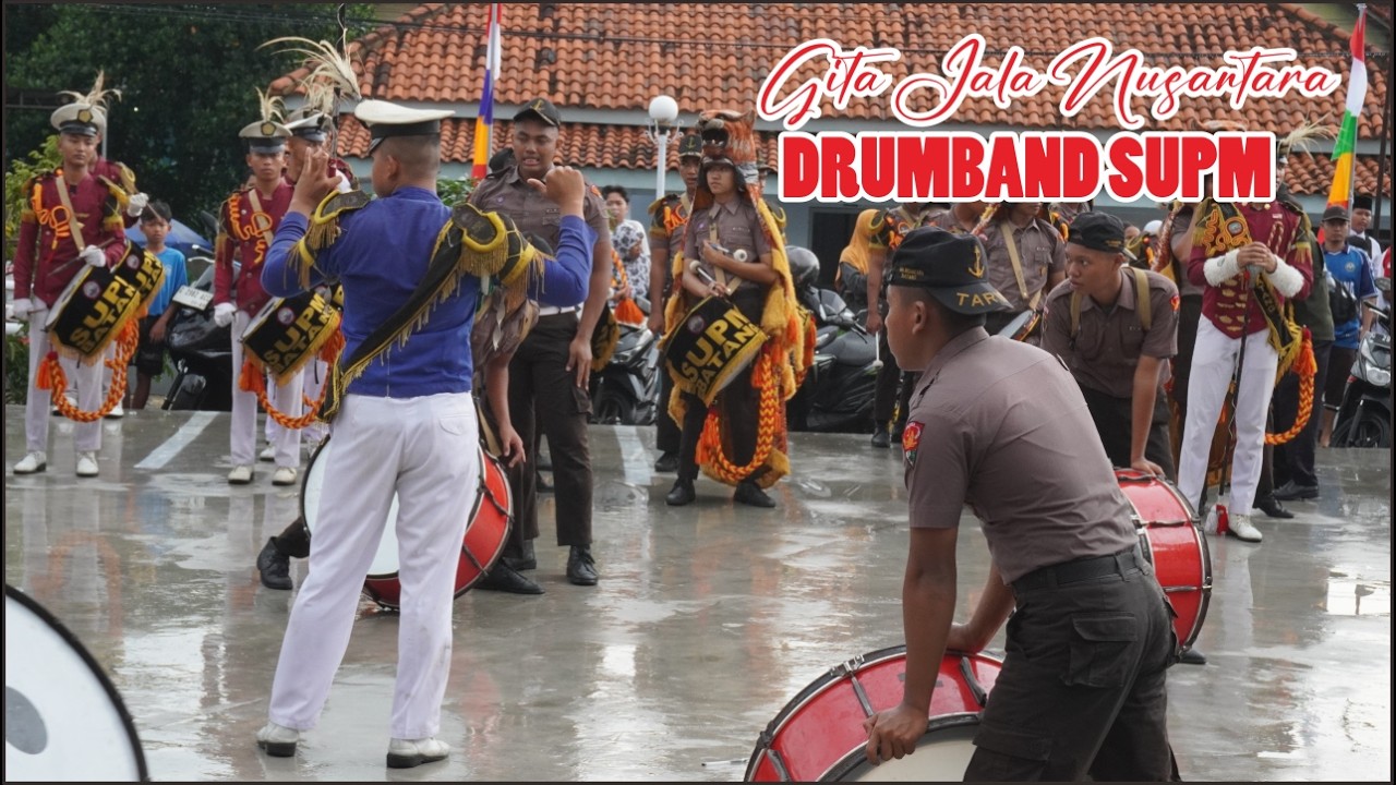 Подготовка к аттракциону SMK Nusantara SUPM Batang Drumband Attraction
