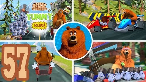 Grizzy and the Lemmings Yummy Run - Gameplay Walkthrough Part 57 (Android/iOS)