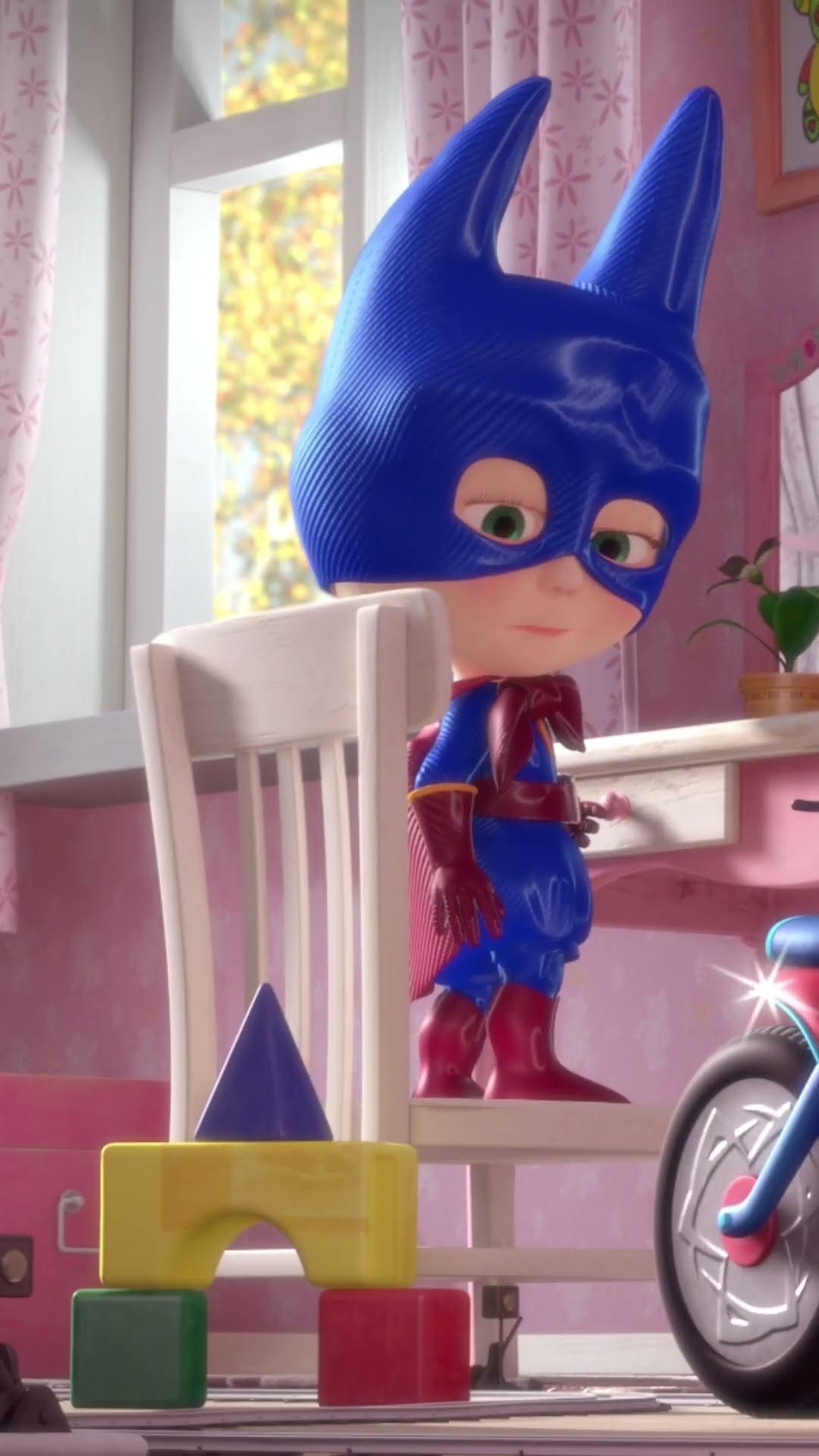 بطل خارق بدون زي؟ ?‍♀️? mashabeararabic #shorts #arabic #mashaandthebear# #ماشاوالدب #مضحك #كرتون
