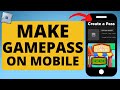 How to make gamepass in pls donate roblox mobile   updated 2023  iphone  android