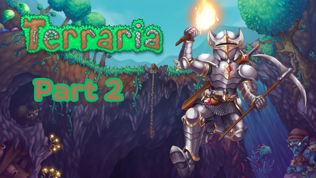 Terraria - Part 2 - Sus Base And Weird Terrain