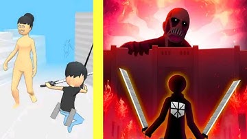 Titans 3D Part 1 Level 1 - 7 Gameplay (android, iOS) by Voodoo