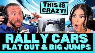 THE CARS ARE INSANE AND THE DRIVING IS TOO! WRC Rally - FLAT OUT & BIG JUMPS first time reaction!