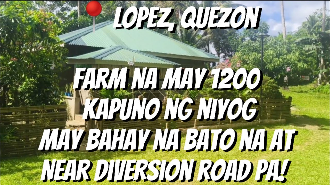 VLOG 137: LOPEZ,QUEZON/7.5HAS/MAY BAHAY NA BATO/ MAY TUBIG,KURYENTE AT SIGNAL/ NEAR DIVERSION ROAD