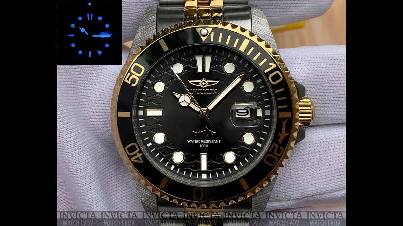 Verdensrekord Guinness Book skandale Vant til Mужские часы Invicta 30616 Pro Diver 43 мм. Master Oceans Gold Blue -  YouTube