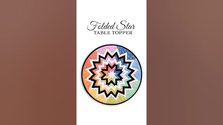 Join Jen as she shares how to make this stunning Folded Star Table Topper designed by PlumEasy. #sew