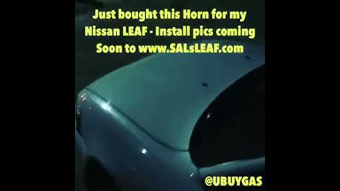 Train-horn on a small electric car #UBUYGAS