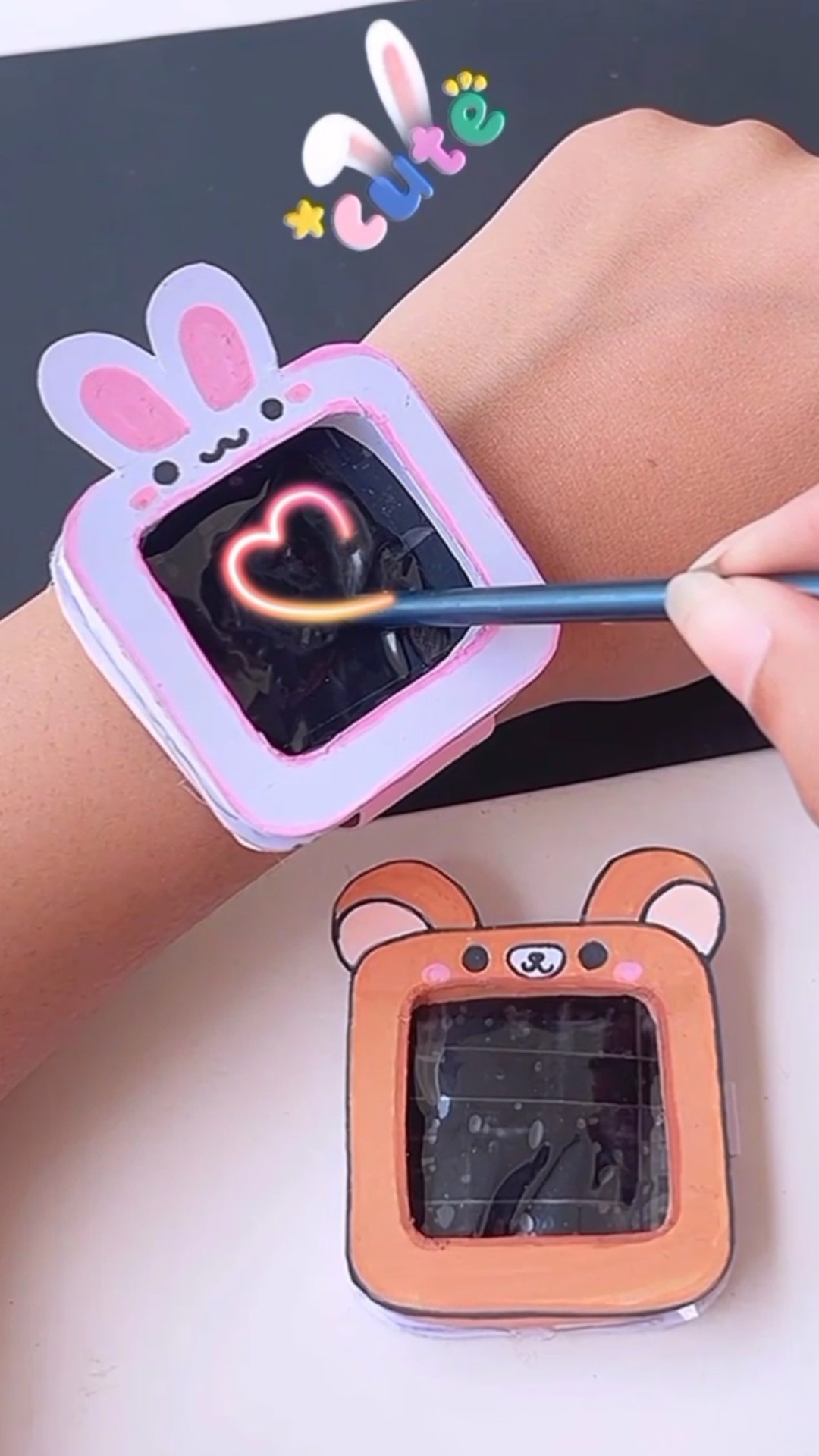 DIY watch with mini notebook ⌚?#shorts #tonniartandcraft #diy #love #craft