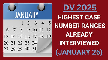 DV 2025: Highest Case Number Ranges Already Interviewed January 26