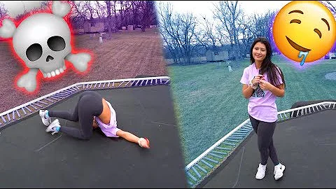 TEACHING HER HOW TO DO A BACKFLIP!