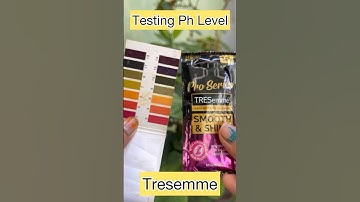 Testing ph level of Tresemme shampoo #gorgeouszk #shorts #youtubeshortsvideo #phtesting #phtest