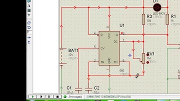 555 Timer on Proteus 7.8