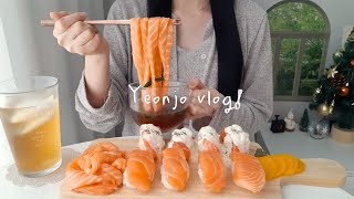 🧡 Return salmon day, organizing Christmas tree, making ricotta cheese/ Korean vlogs by 연조 Yeonjo 16,688 views 3 months ago 31 minutes