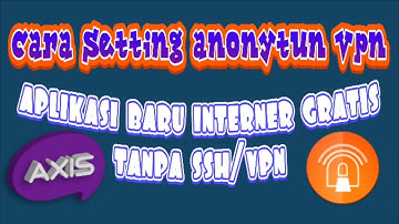 Cara mudah setting Anonytun vpn speed manteb !! Axis Hitz
