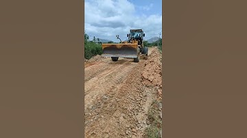 grader subgrade leveling work