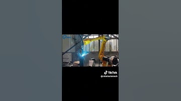 Robot hàn Estun kết hợp laser sensor #robothan #machine #lasersensor #cnc