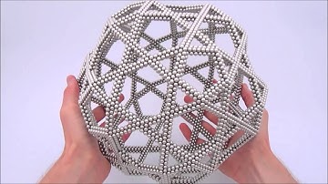 Large Intersecting Pentagons Truncated Icosahedron Variation (Zen Magnets)