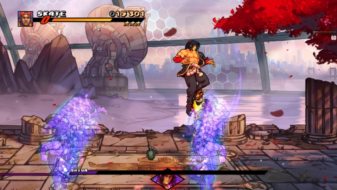 SKATE - SOR3 ( Boss Rush - S*Rank ) Streets of Rage 4 ( No Special & Star Move )