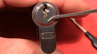 (picking 161) EVVA [EURO cylinder exploration series] - picked and gutted