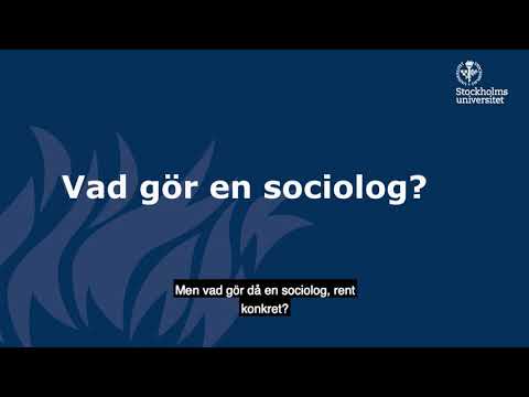 Video: Hur många års kurs är sociologi?