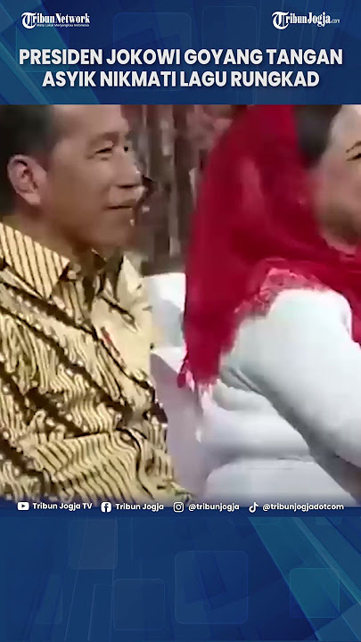 MOMEN PRESIDEN JOKOWI GOYANG TANGAN ASYIK NIKMATI LAGU RUNGKAD DI GBK #Shorts
