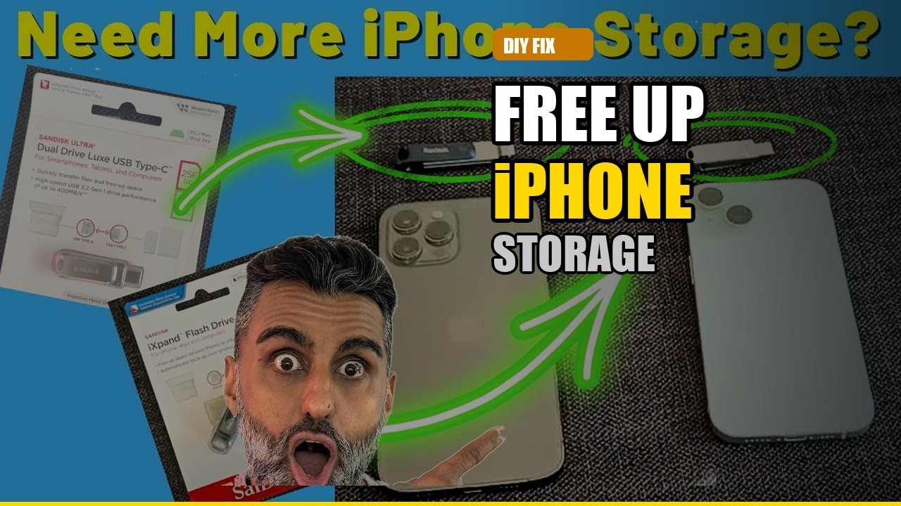 DIY: Sandisk iXpand USB - How to free up iPhone storage