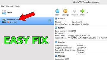 How To Fix Oracle VM VirtualBox Aborted Error