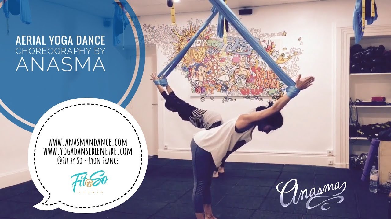 Aerial Yoga Dance Choreo - Sharing with each other - Anasma - Charline France workshop cafe