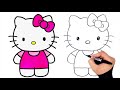 طريقة رسم هيلو كيتي خطوة بخطوة