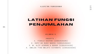 W4  Latihan Fungsi Penjumlahan pseudocode