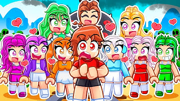 Surviving Roblox Dead Rails With 10 CRAZY FAN GIRLS...