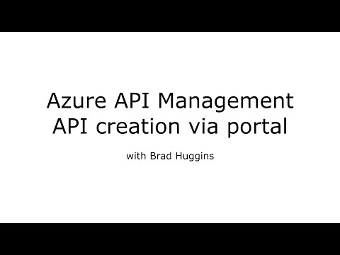 Azure API Management - Create APIs via the portal (walk-through 02)