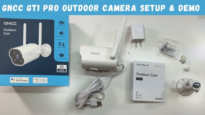 2K Camara Vigilancia WiFi Exterior GNCC Cámara IP Impermeable, Buena  calidad, muy pequeña, la app de 