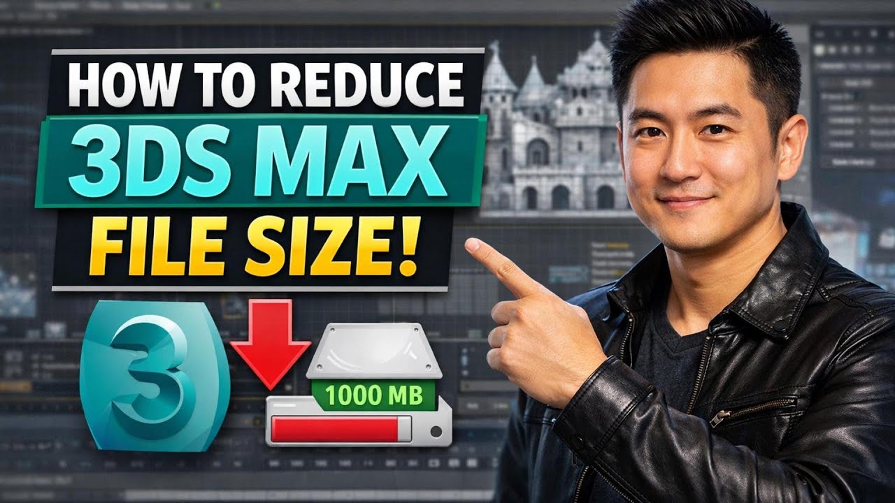 How to REDUCE 3DS MAX FILE SIZE (Step by Step) - YouTube