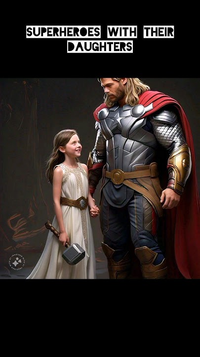 Superheroes With Their Daughters #marvel #dc #comicbookcompany #
