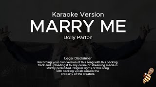 Dolly Parton - Marry Me (Karaoke Version)
