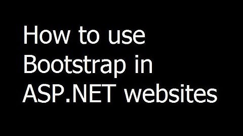 017 - How to use Bootstrap in ASP.NET websites  - Urdu Hindi