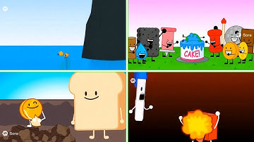 BFDI Season 1 Thumbnails in Sora 2 AI