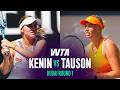 Ref:Y_xWo4iq030 Sofia kenin vs. clara tauson | 2026 dubai round 1 | wta match highlights