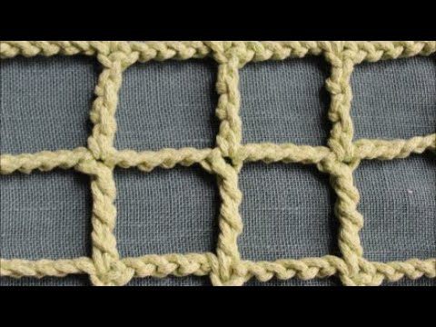 mesh stitch large squares - pattern 34