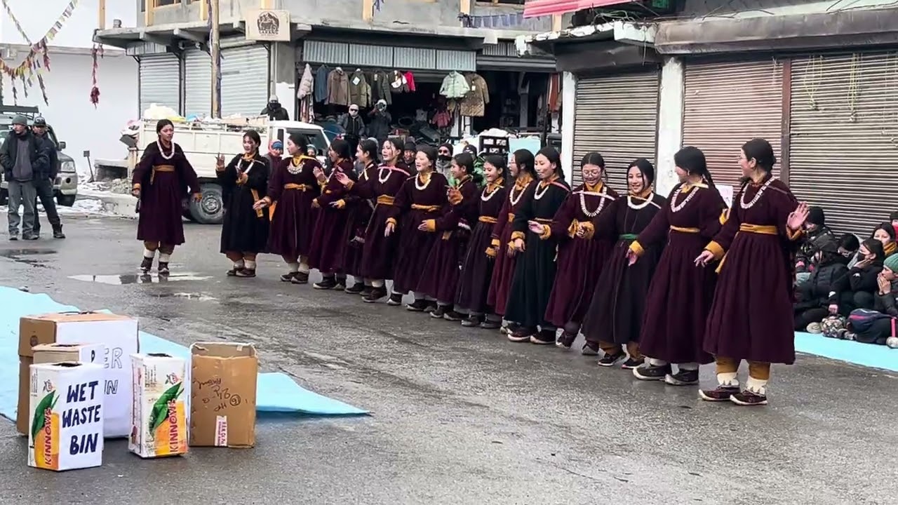 Group dance performance on Ladakhi song
