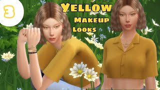 [The sims 4] cas 3 -Yellow makeup looks ??