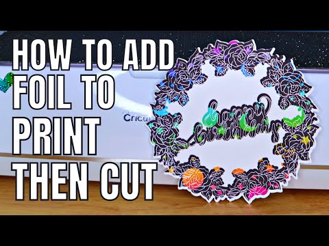 How to Make Print then Cut Stickers with Foil - Pineapple Paper Co.