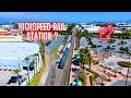 BRIGHTLINE WEST HIGHSPEED RAIL - An Aerial Look at Construction Plans at Rancho Cucamonga Metrolink